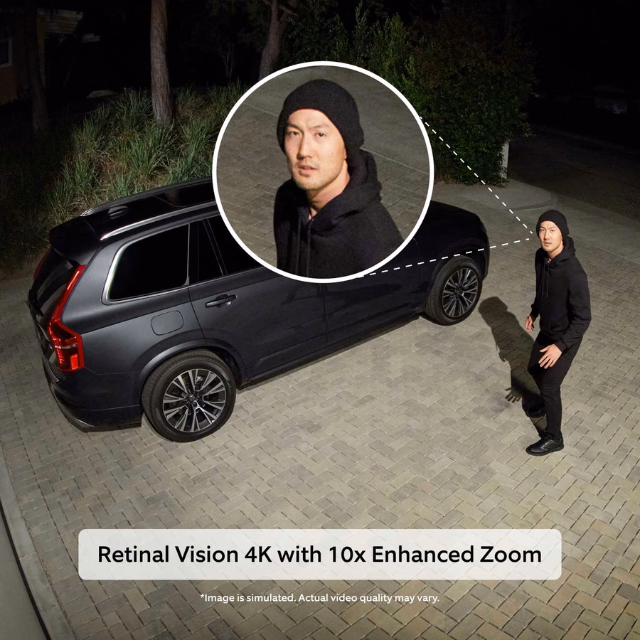 Floodlight Cam Pro (nieuwste model) met Retinal 4K