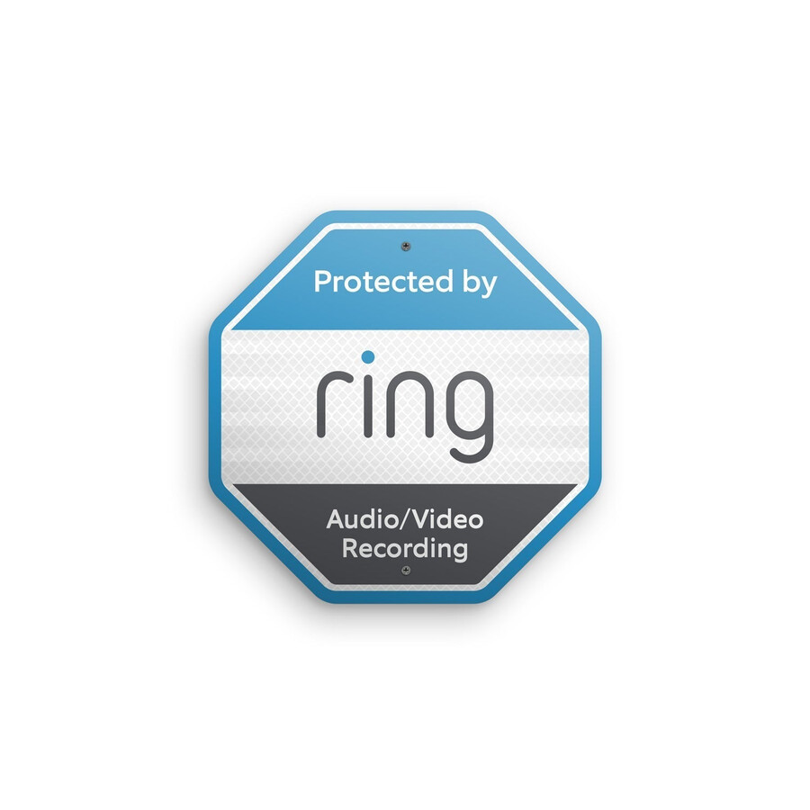 ring beveiliging deurplaat bordje